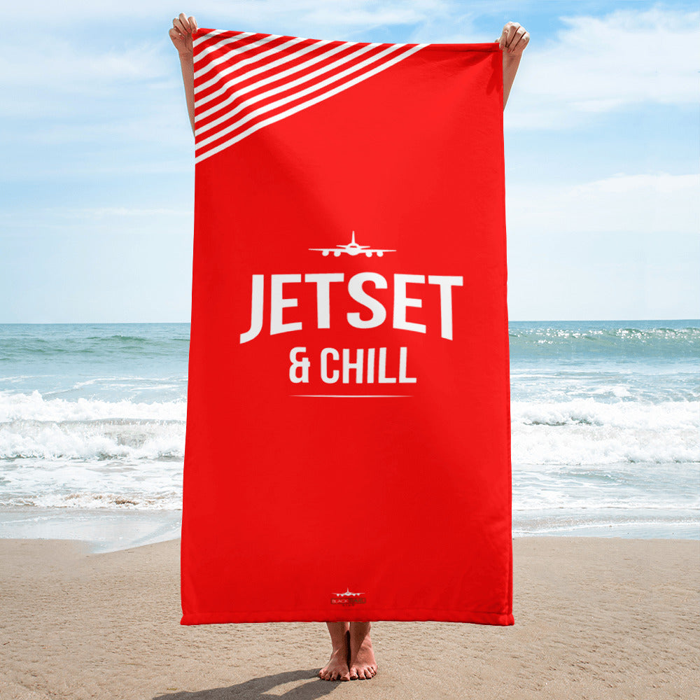 Jetset & Chill Beach Towel